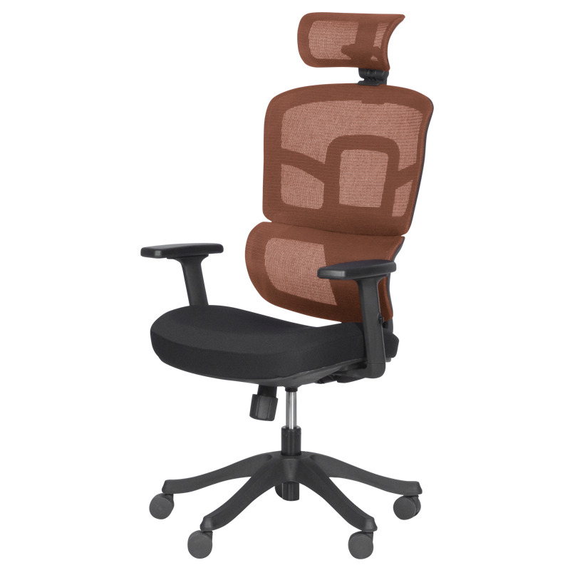 Ергономичен офис стол Carmen 7582 оранжев-черен